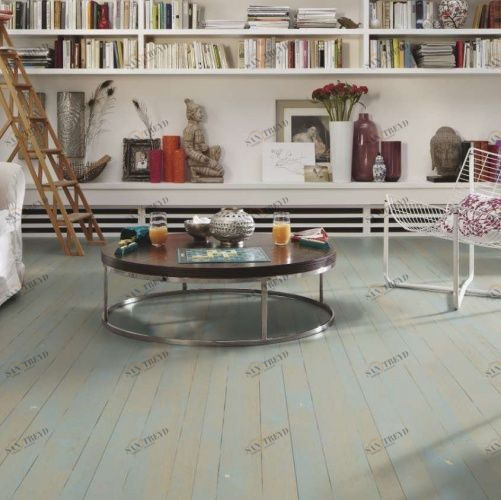 Паркетная доска Meister PС 400 Style Фьордово-синий 8268 Дуб Рустик с брашью (Текстурированная) 2400х255 мм 2300200061