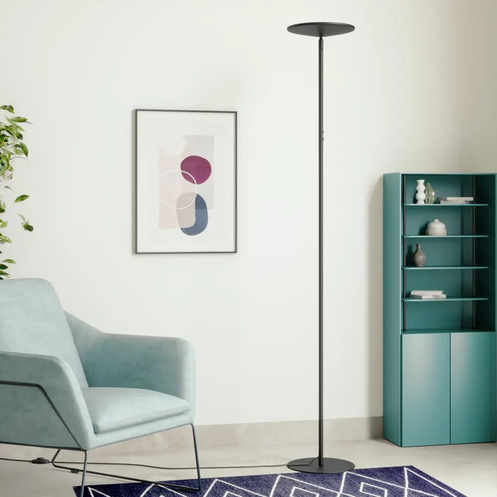 Торшер светодиодный Inspire Mirasol теплый белый свет цвет черный 84731246 STLM-2185876  - Вид №6