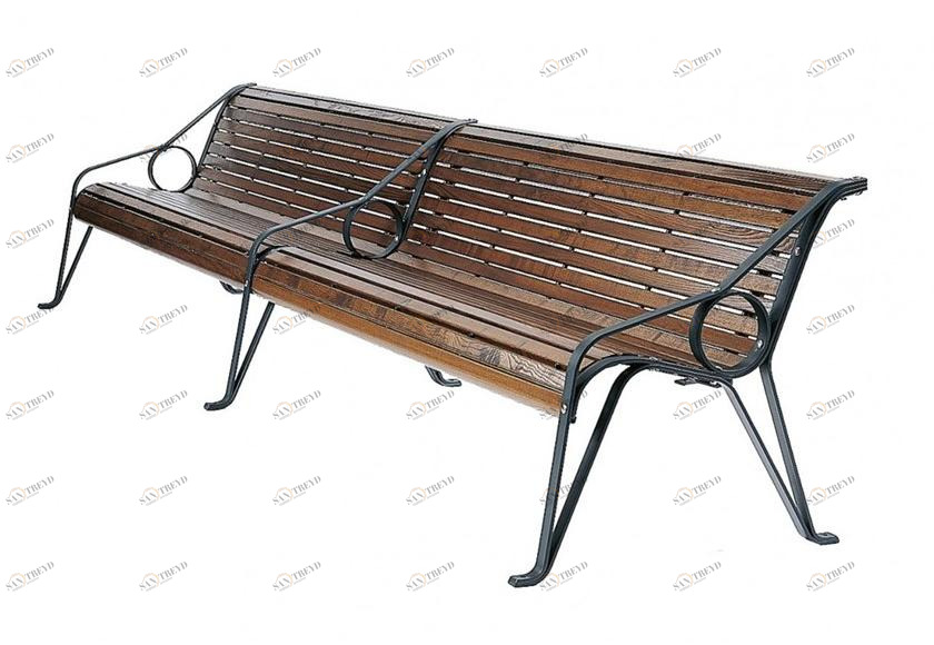 Euroform W Скамья из дерева с подлокотниками со спинкой  58d, 58, 58/10,58/20 