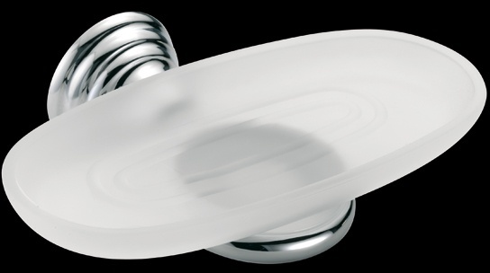 CA133 Мыльница в ванную, двойная, подвесная, из матового стекла bagno&associati CANOVA