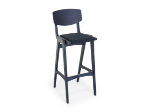 Высокий стул из бука с мягким сиденьем