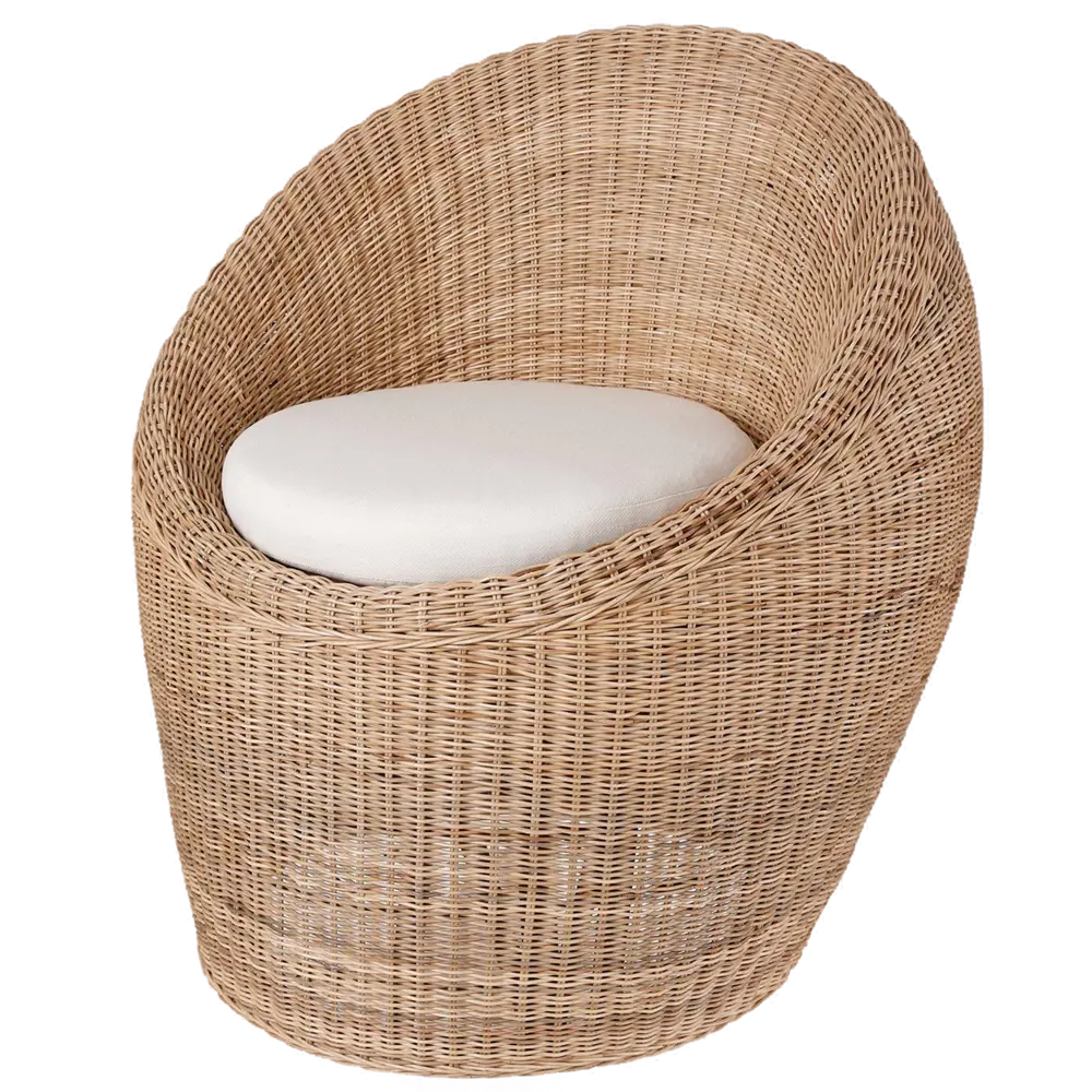 Садовое кресло Bolsena 79x83x76 см ротанг светло-коричневый 82693637 STLM-2202384 Santreyd Mica outdoor furniture and decoration