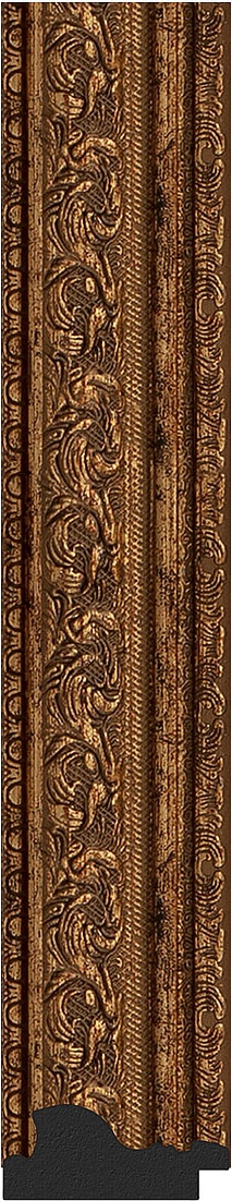 BY 7031 Зеркало в багетной раме - виньетка состаренная бронза 56 mm EVOFORM Octagon - Вид №3