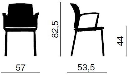 Quadrifoglio Мягкое кресло с подлокотниками College sun-id-1491896 - Вид №2