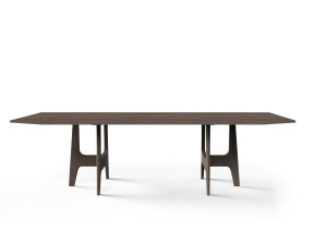 Деревянный прямоугольный обеденный стол