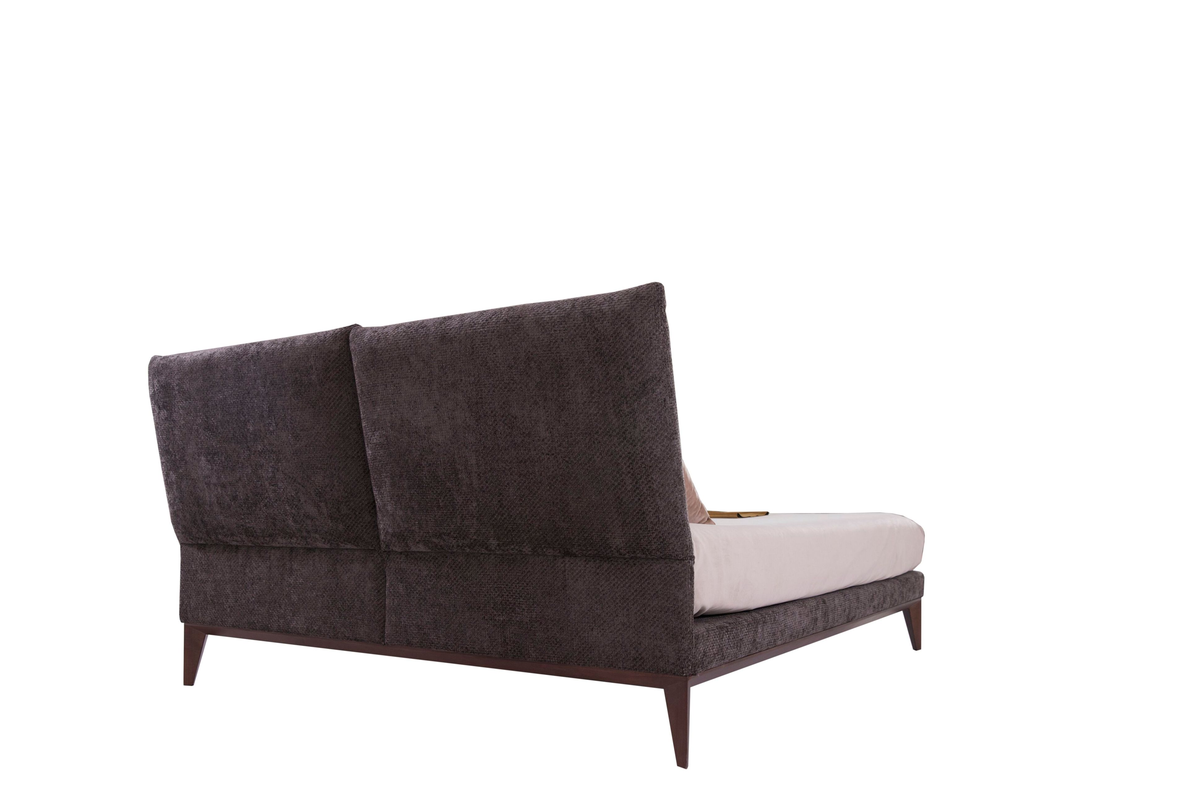 Двуспальная кровать из ткани с мягким изголовьем ABLE LESTER ARCH-00039321 - Вид №2