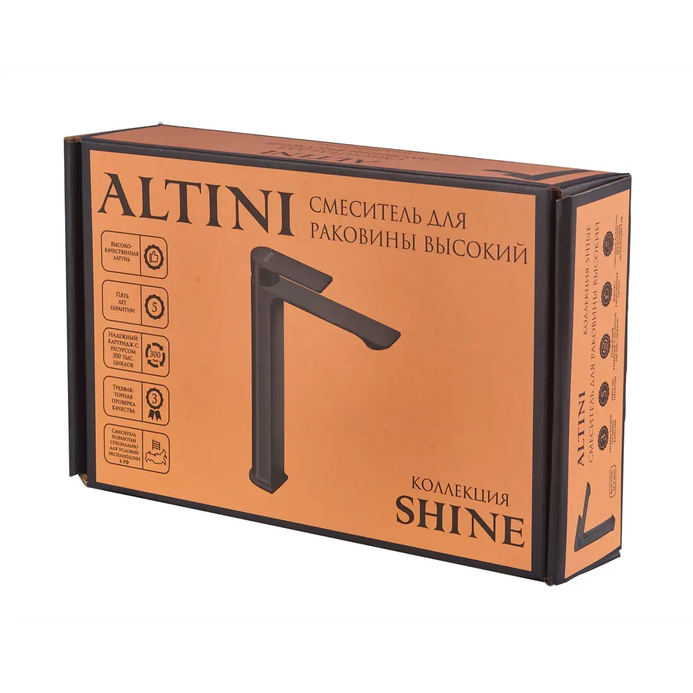 Смеситель для раковины ALTINI черный матовый на столешницу 89396455 STLM-1566218 - Вид №6