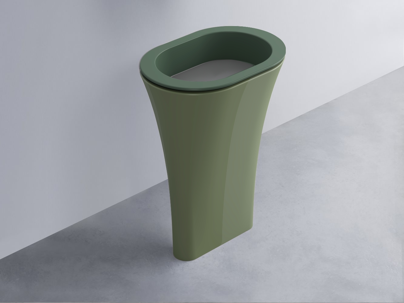 AMLA65-MU+AMPILO-CM+AMCOLO-AG Раковина Amedeo Ovale отдельностоящая cielo Enjoy + Amedeo Ceramica Cielo