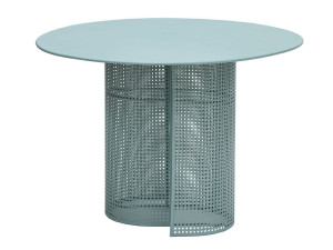 Круглый садовый стол из оцинкованной стали