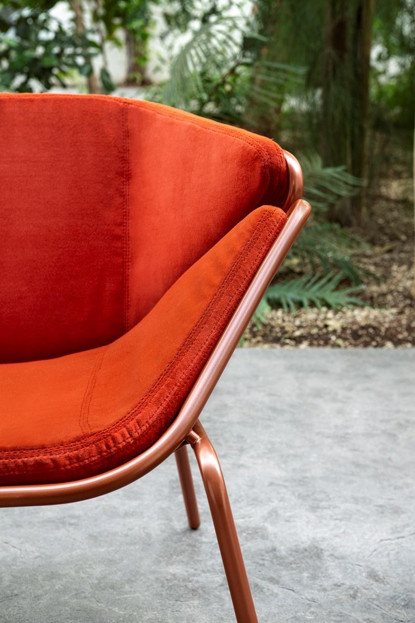 TrabA' Кресло из ткани с подлокотниками Skin 0081-met - Вид №8