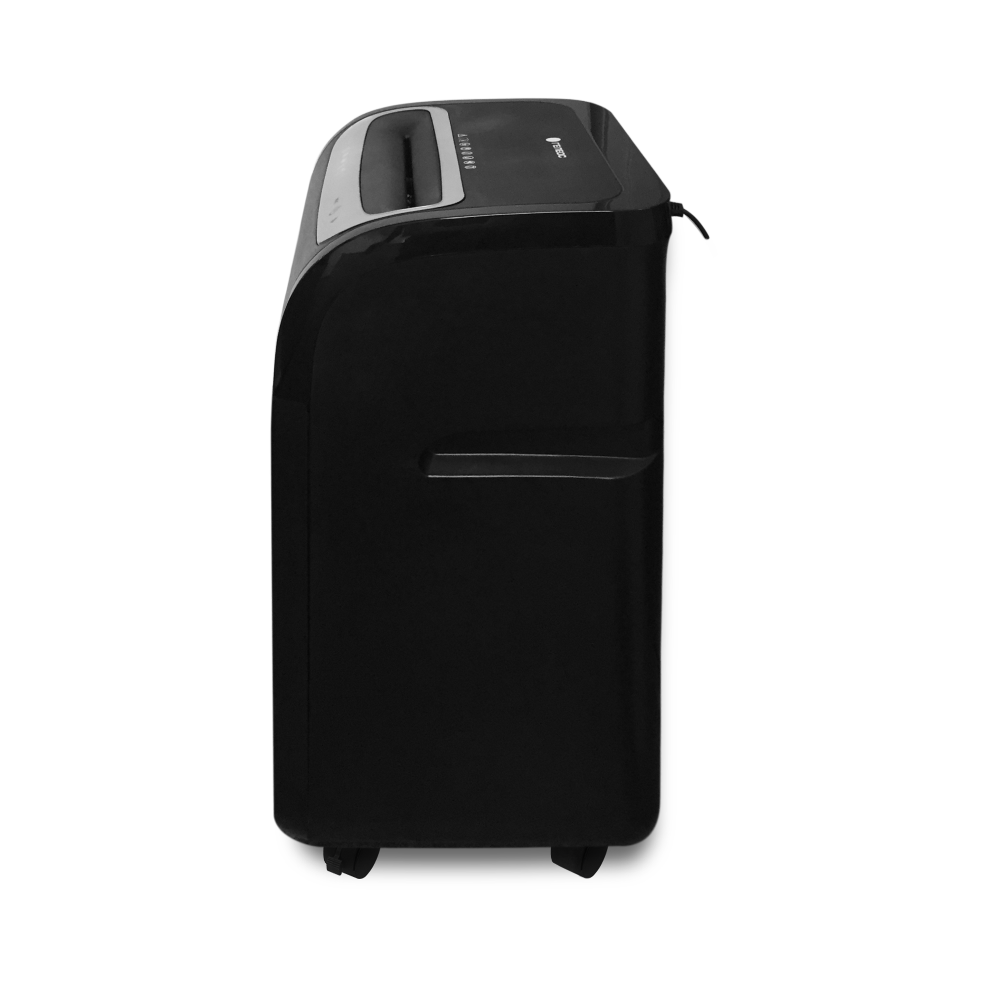 УМ35-5 Уничтожитель документов , din p-5 (5 ур-нь секр.), фрагмент 1,9х14мм, 24-27 лист (70г/м2), cd/пл.карты/скрепки/скобы, 35 литров Гелеос Santreyd  - Вид №1