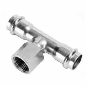 Тройник В-пресс 54 x 3/4" x 54 нержавеющая сталь IBP
