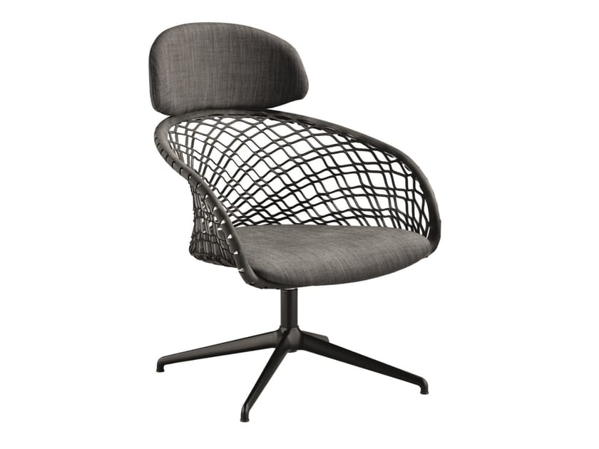 Спицевое вращающееся кресло с подлокотниками Midj P47 ARCH-00140088