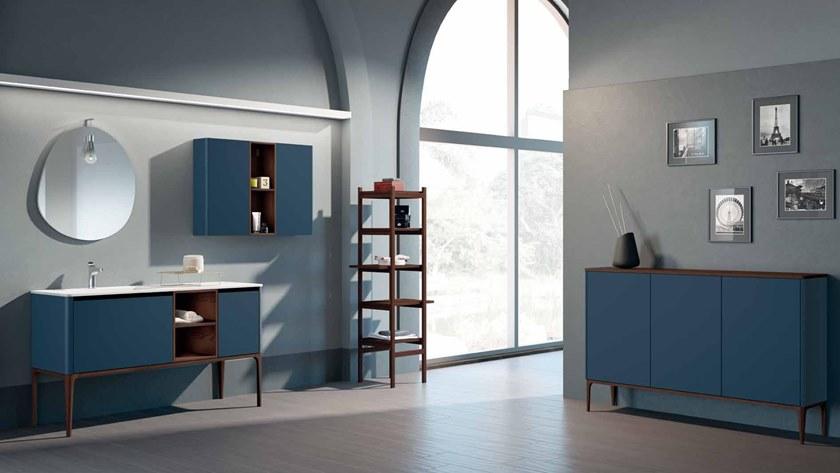 Mobiltesino Стенка для ванной из ясеня с дверцами Suite sun-id-1455144 - Вид №2