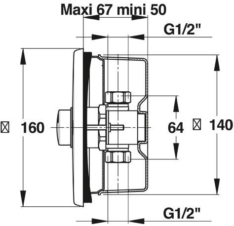 Порционный кран Presto P 120 B 38335 для писсуара 38335.0 - Вид №1