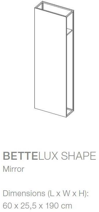 Bette Зеркало / крючок для халата Bettelux shape sun-id-1450783 - Вид №5