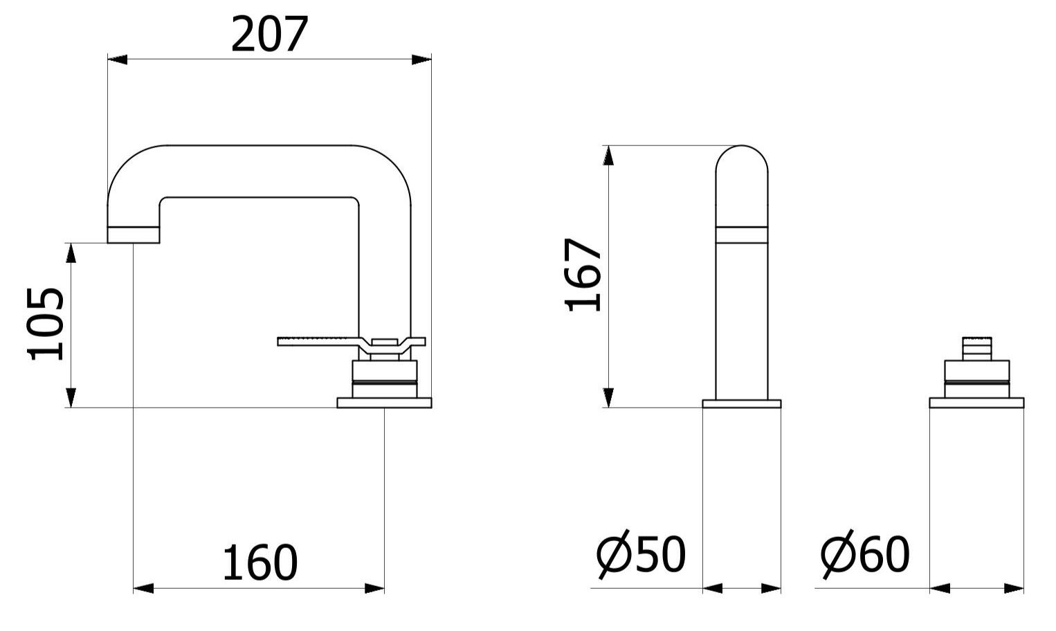 Однорычажный смеситель для раковины IB Bold ARCH-00061770 - Вид №24