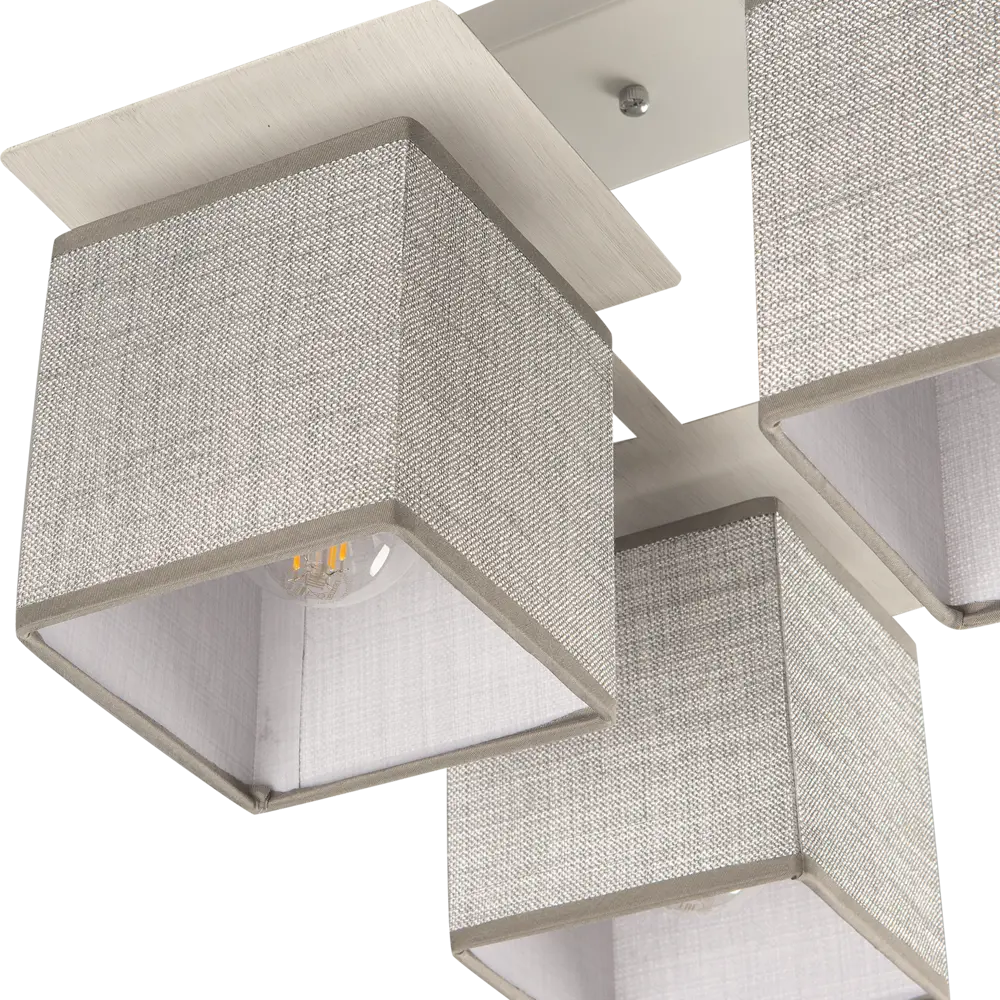 Потолочная люстра Escada Grey с тканевыми плафонами, 4 лампы 89195517 STLM-0079718 - Вид №6
