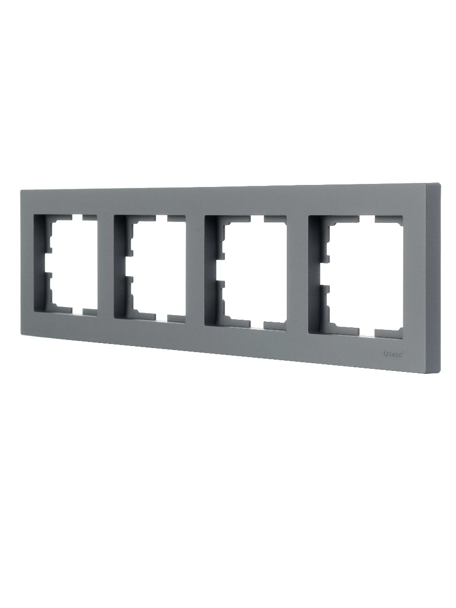 VESNA Рамка 4-я горизонтальная графит LEZARD 742-3400-149 - Вид №2