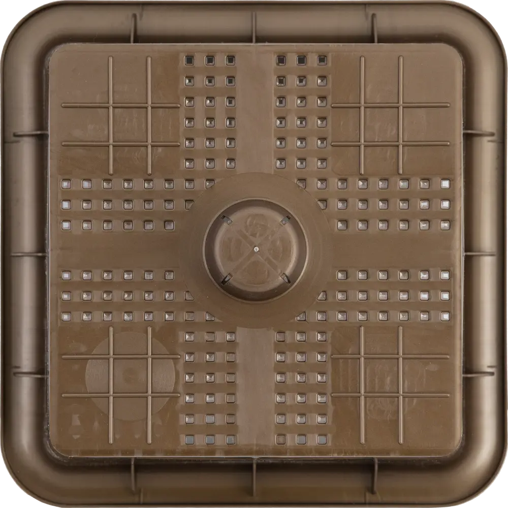 Горшок цветочный Square Couleurs ø27 см, 7.3 л, пластик, цвет коричневый ТЕК.А.ТЕК Колорс STLM-2005559 - Вид №2