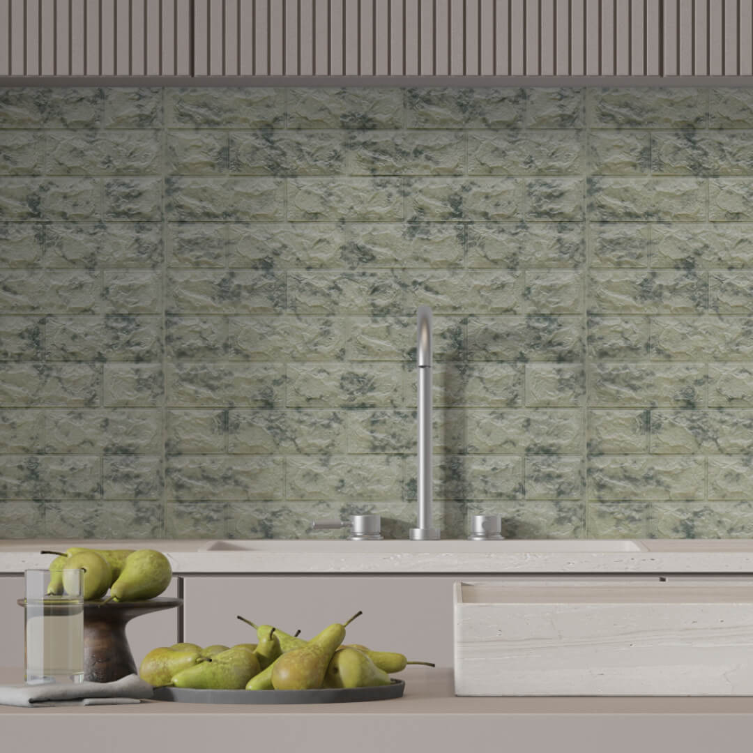 Панель ПВХ на клеевой основе "Греческий мрамор" Light(10шт) STSR-675 ДОНГХАЙ  - Вид №1