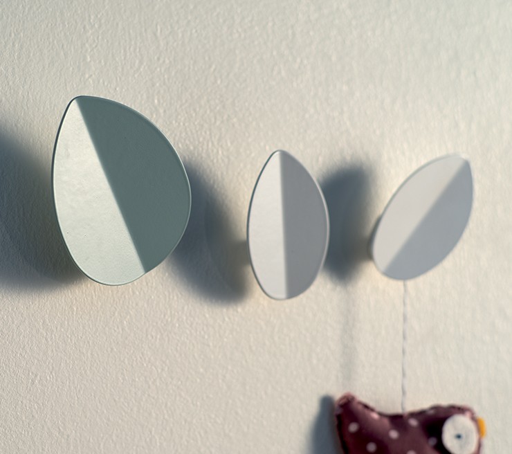 Ex.T Leaf Small Настенная вешалка ice grey EXLEAFP/GH - Вид №1