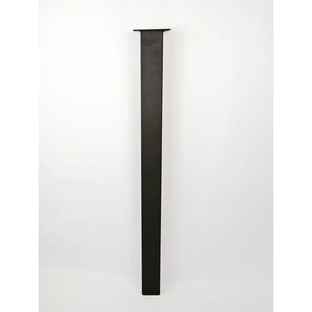 Ножка мебельная квадратная, 71 см сталь цвет чёрный, 4 шт DUCKANDDOG STLM-2154019