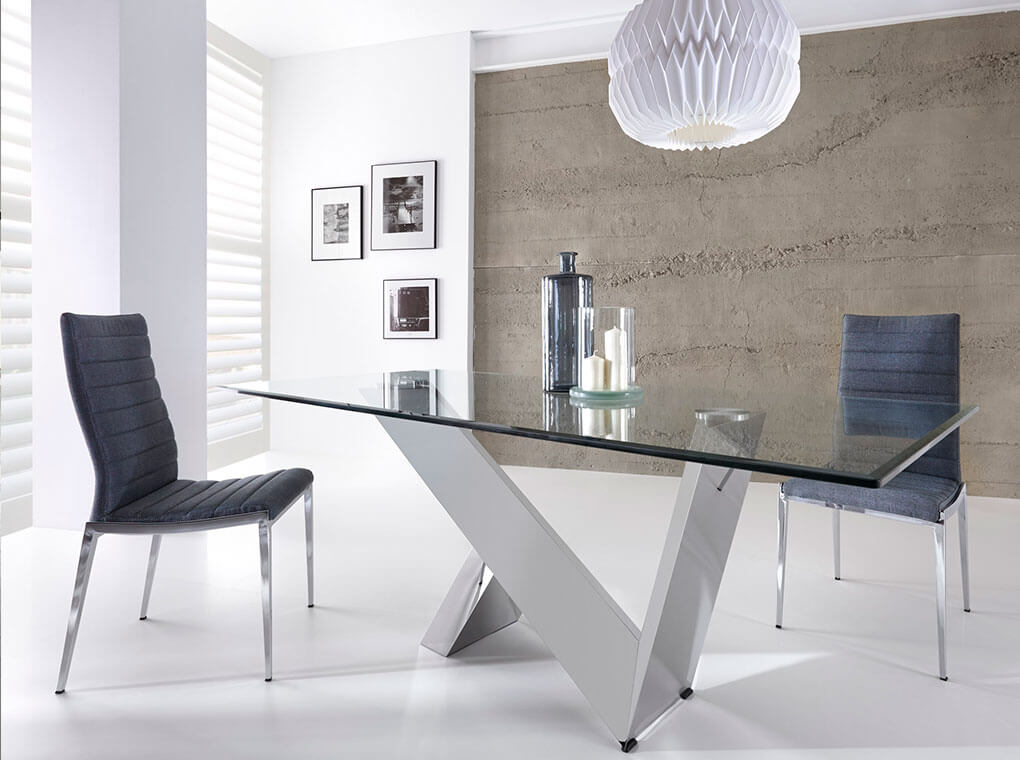 077801 Стол обеденный стеклянный прямоугольный 220см Angel Cerda CT998  - Вид №4