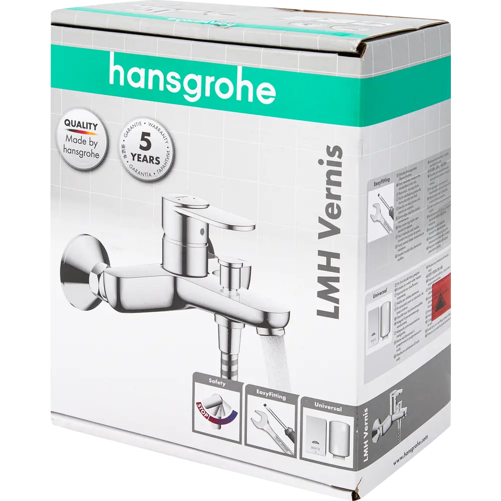 Смеситель для ванны и душа Hansgrohe Vernis однорычажный цвет хром 82773486 STLM-2027800 - Вид №9
