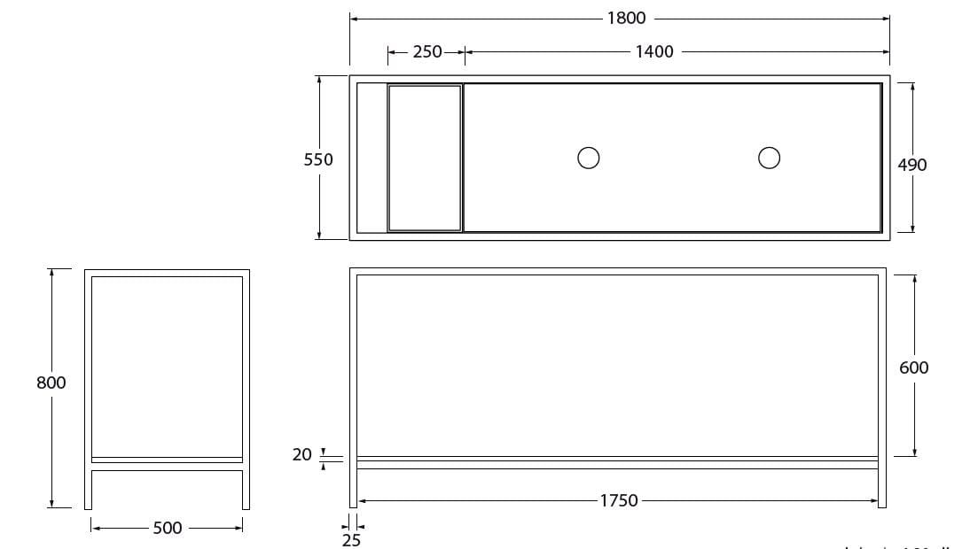 Наземная структура стенд с керамической полкой Azzurra Ceramica Hang &amp ARCH-00134716 - Вид №6