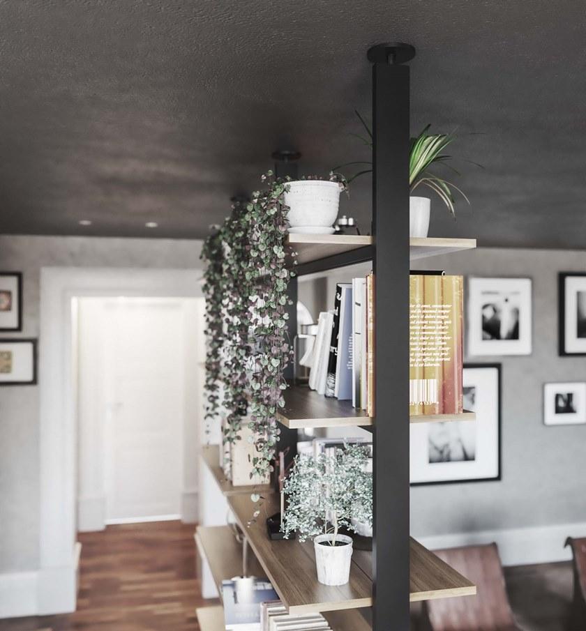 Damiano Latini Модульный книжный шкаф-разделитель из алюминия и дерева sun-id-1400346 - Вид №2