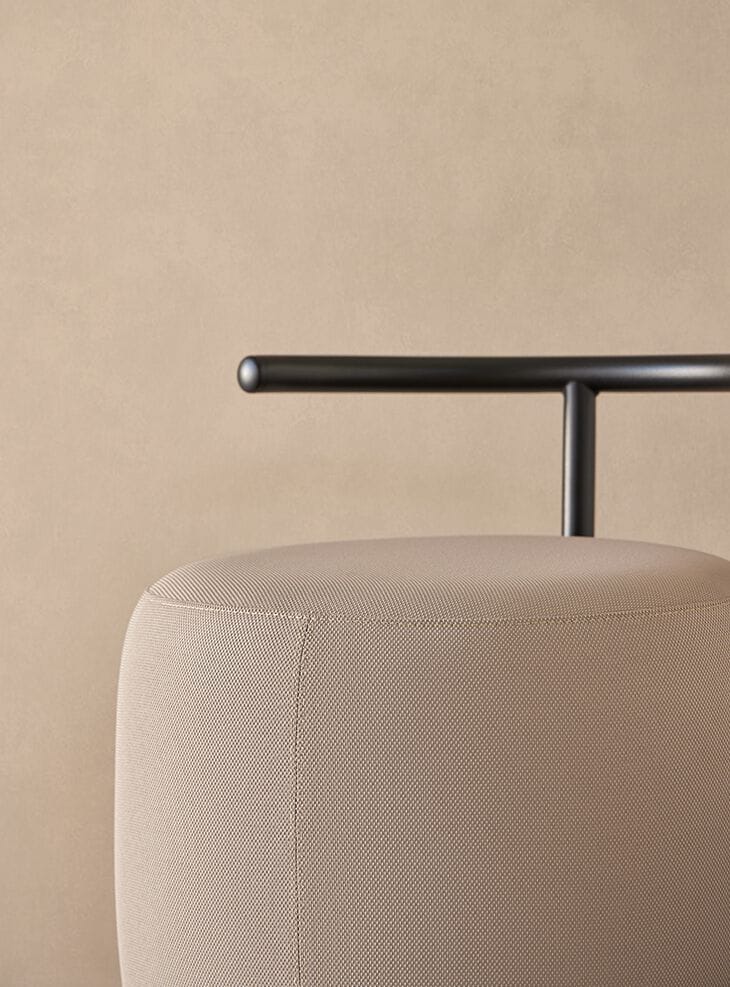 Овальный пуф из ткани Mobboli Tibo ARCH-00030716 - Вид №2