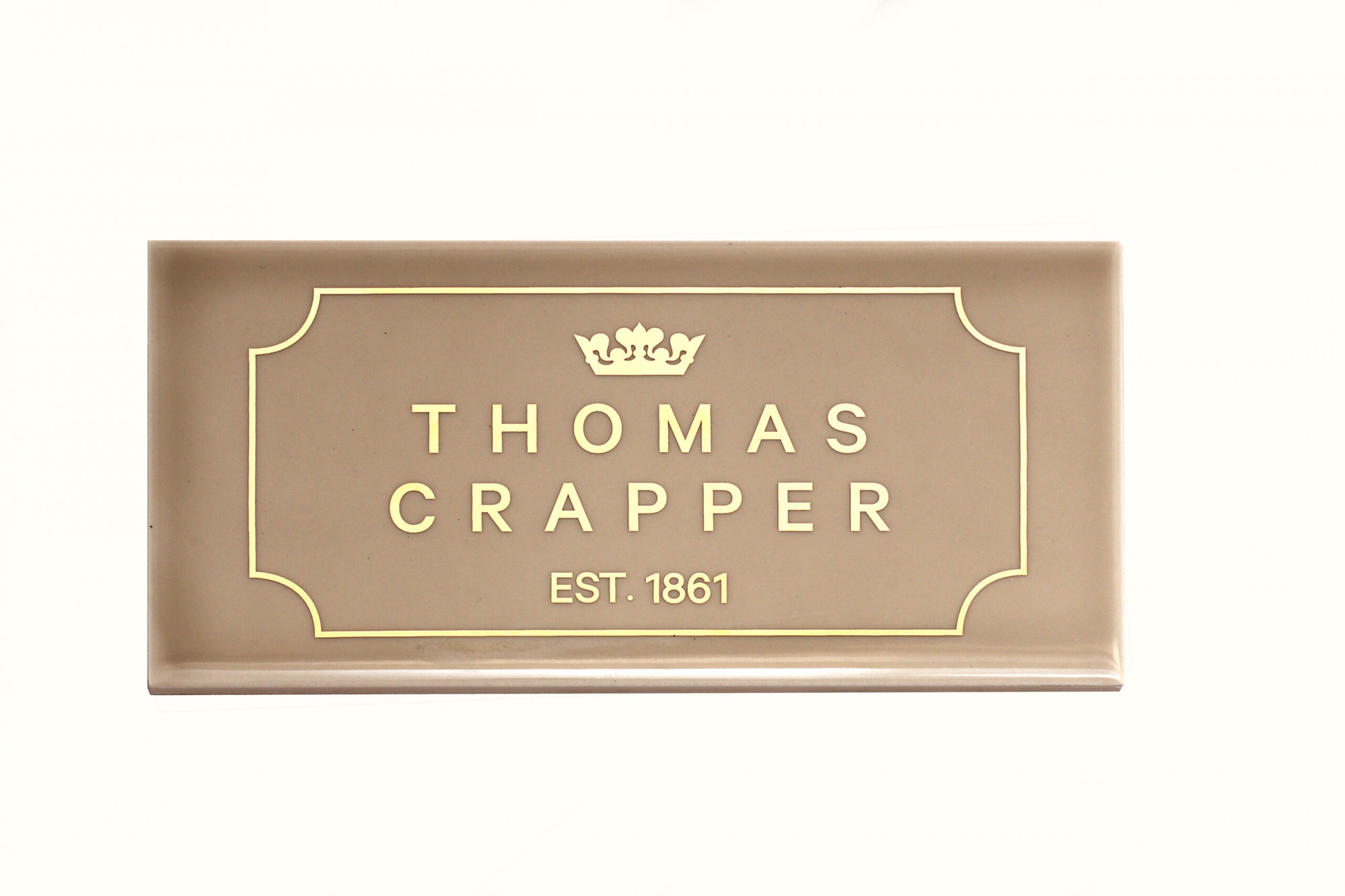 TCTINCC Thomas Crapper Декоративная плитка с логотипом Cerinus Cream Thomas Crapper 