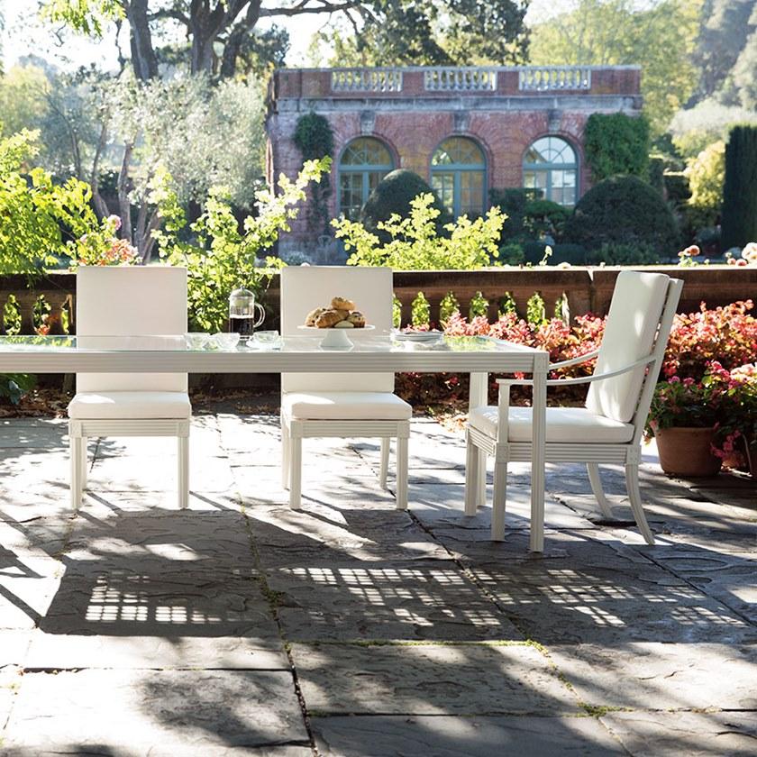 JANUS et Cie Прямоугольный обеденный стол из алюминия и стекла Quadratl sun-id-1443259 - Вид №2