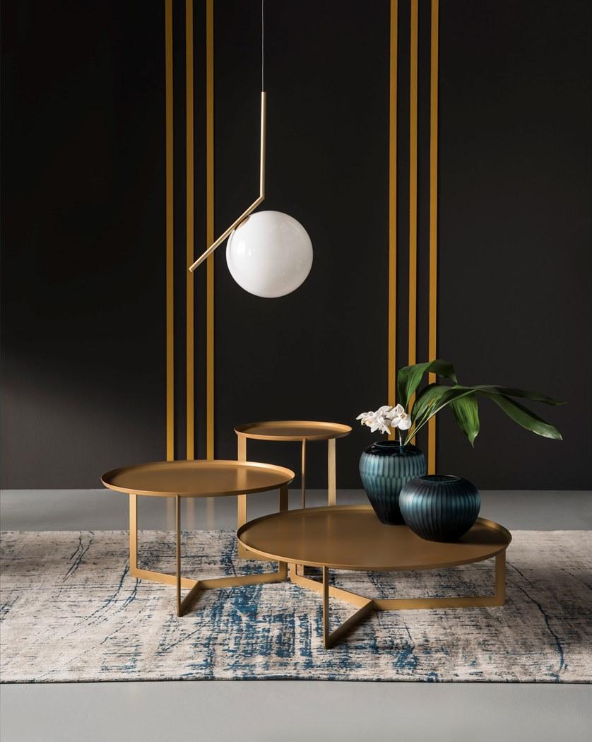 MEMEDESIGN Круглый металлический журнальный столик для гостиной по контракту sun-id-1428127 - Вид №15