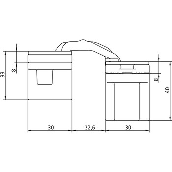 Петля Anselmi AN 161 3D FVZ 14/40 Santreyd LK01-828 - Вид №3