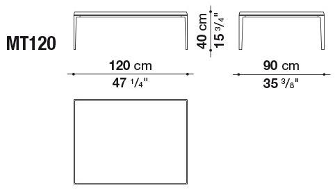 B&B Italia Прямоугольный стеклянный журнальный столик Michel sun-id-1448577 - Вид №9