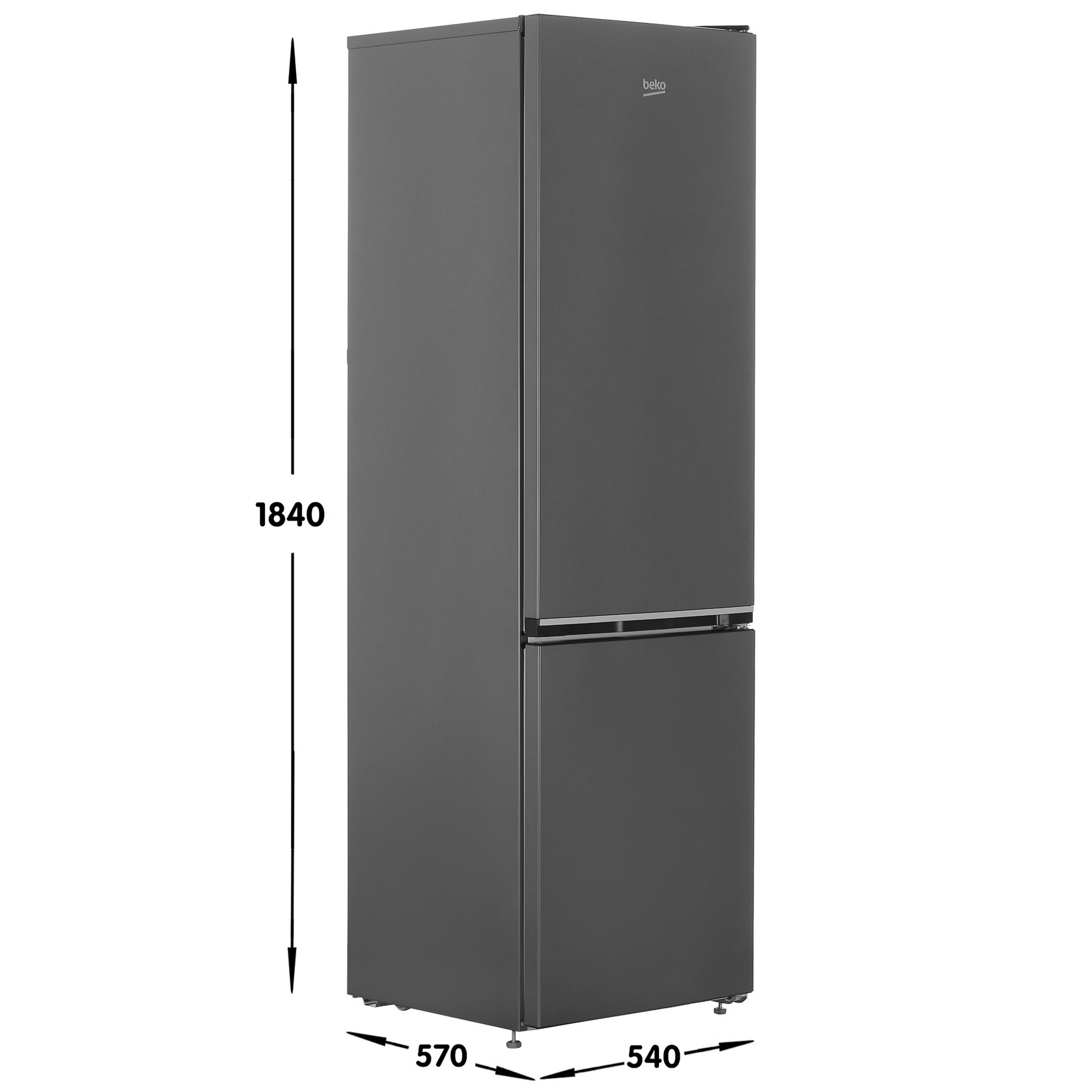 5449132 Холодильник с морозильником   Beko B1RCNK312G серый STDN-0072265 - Вид №6