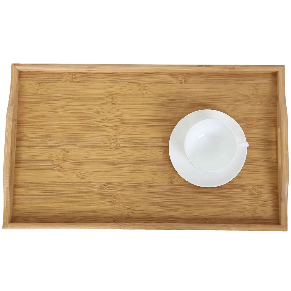 Столик-поднос прямоугольный 50x30 см бамбук цвет бежевый Santreyd STLM-2044026 - Вид №5