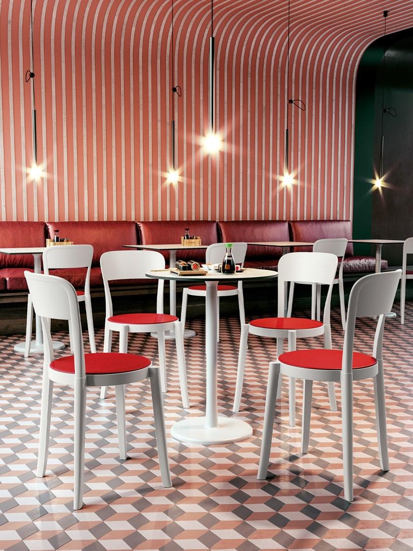 COLOS Круглый стол из крашеного металла и столешница из hpl Alfiere sun-id-1466920 - Вид №2