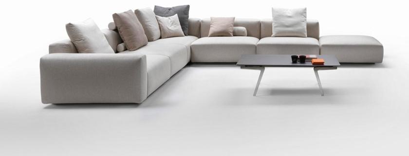 Flexform 4-х местный модульный диван из ткани Lario sun-id-1371755 - Вид №2