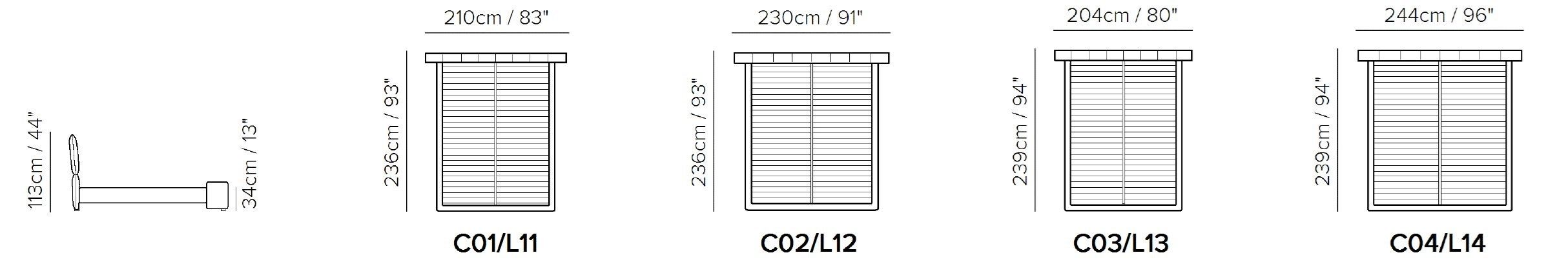 Бархатная кровать для хранения с мягким изголовьем Natuzzi Italia Solar ARCH-00017301 - Вид №5