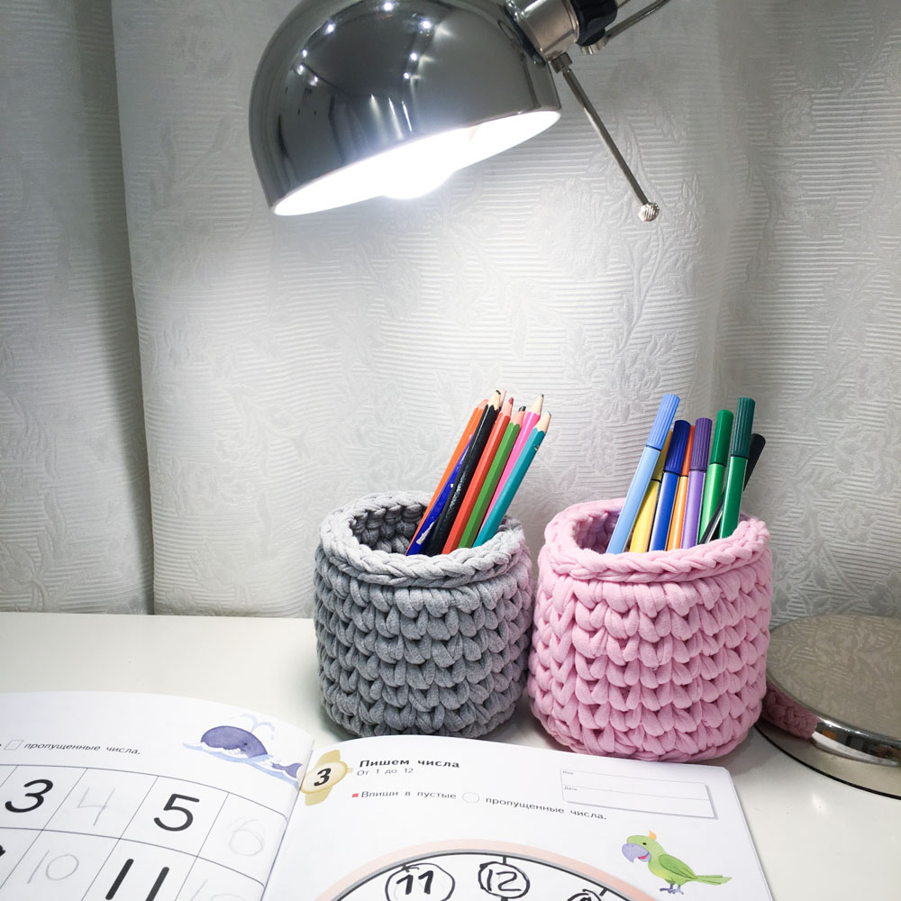 Вязаная карандашница Серый Меланж VAMVIGVAM  282052 Серый Santreyd  - Вид №1