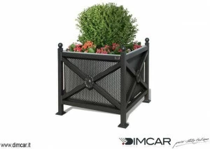 DIMCAR Кашпо металлическое для общественных мест Elite 950-bis-r