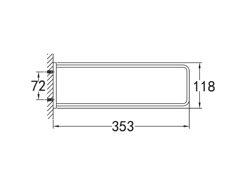 Двойной полотенцедержатель, 353х118 мм ART&MAX MAXIMA AM-F-8915 - Вид №1