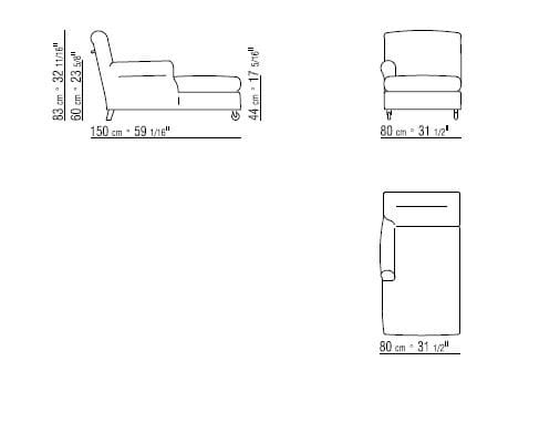Съемная ткань Dormeuse Flexform Nonnamaria ARCH-00030721 - Вид №2