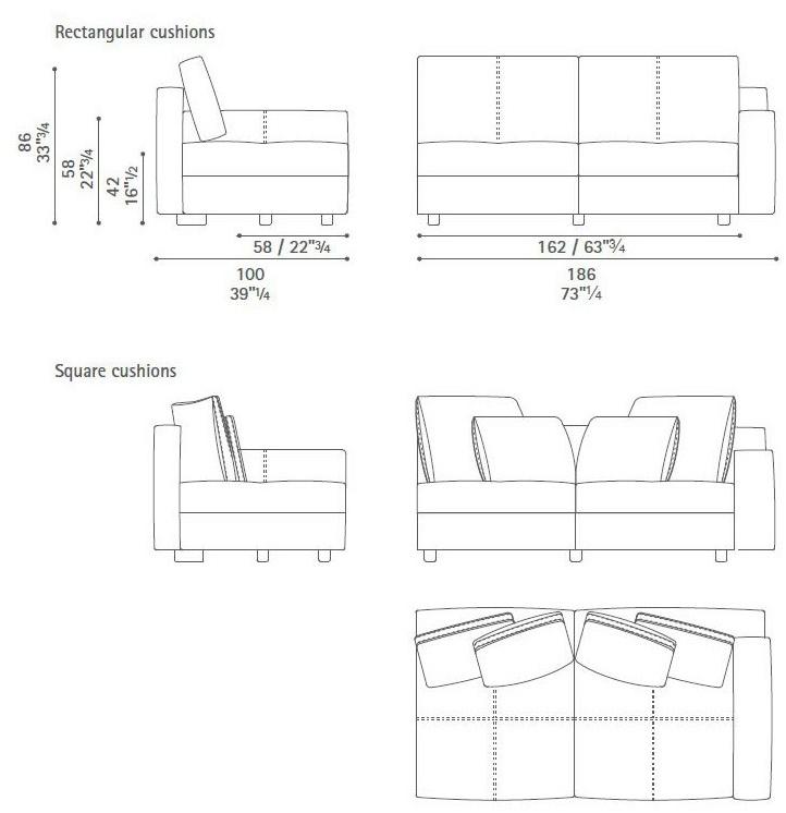 Poltrona Frau Модульный диван La collezione - divani e poltrone sun-id-1459157 - Вид №14