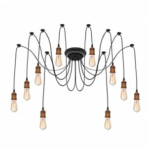 Подвесная люстра Loft IT Loft1162A/10 LOFT IT ДИЗАЙНЕРСКИЕ, LOFT1162 075094 Черный