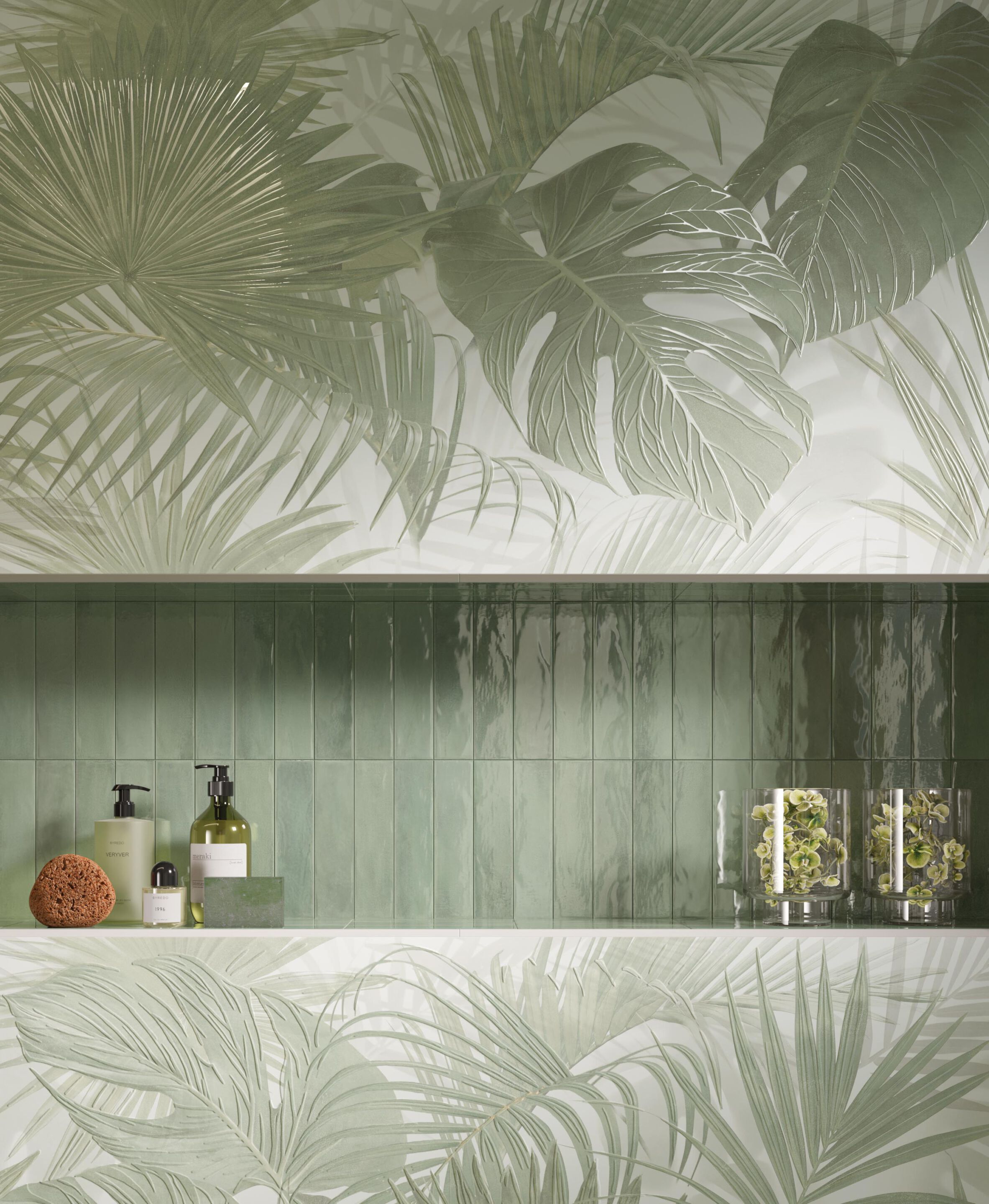 Белая паста с эффектом цемента и декоративная коробка FAP ceramiche Color &gt ARCH-00082087 - Вид №1