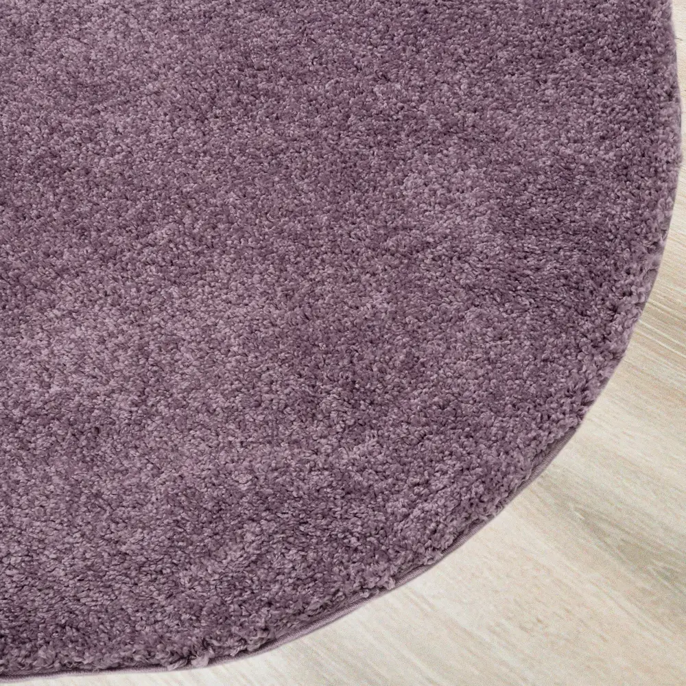 Ковер полипропилен Шагги Тренд L001 ø150 см цвет сиреневый MERINOS STLM-2193295 - Вид №1